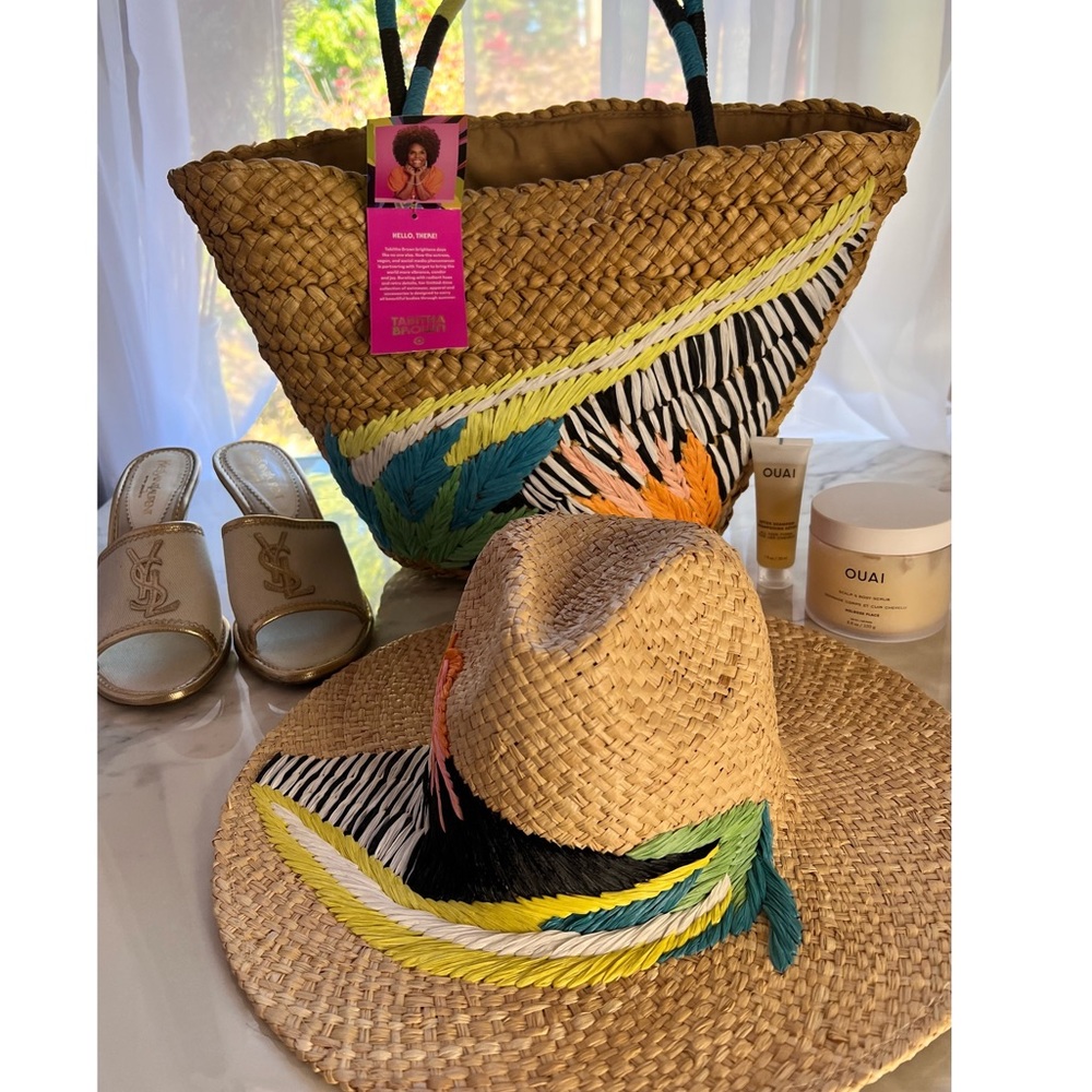 Vacay Okay Tabitha Brown For Target Straw Hat & Purse